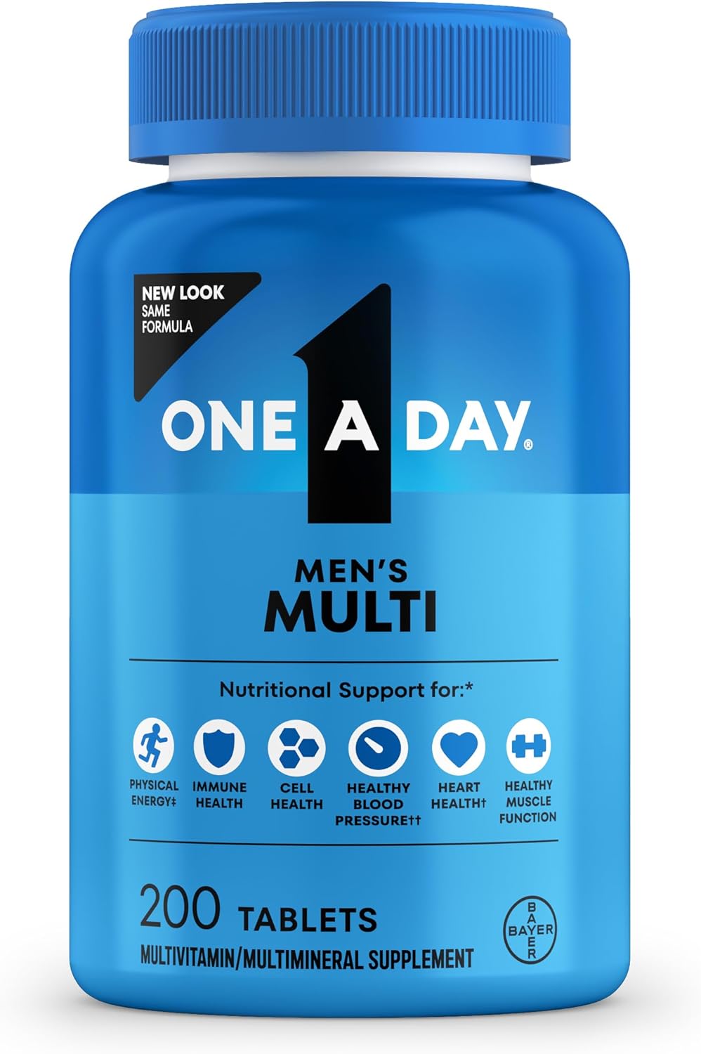 Multivitamin for Men - Daily Mens Multivitamins with Vitamin D, Zinc, Folic Acid, and B Vitamins, Physical Energy