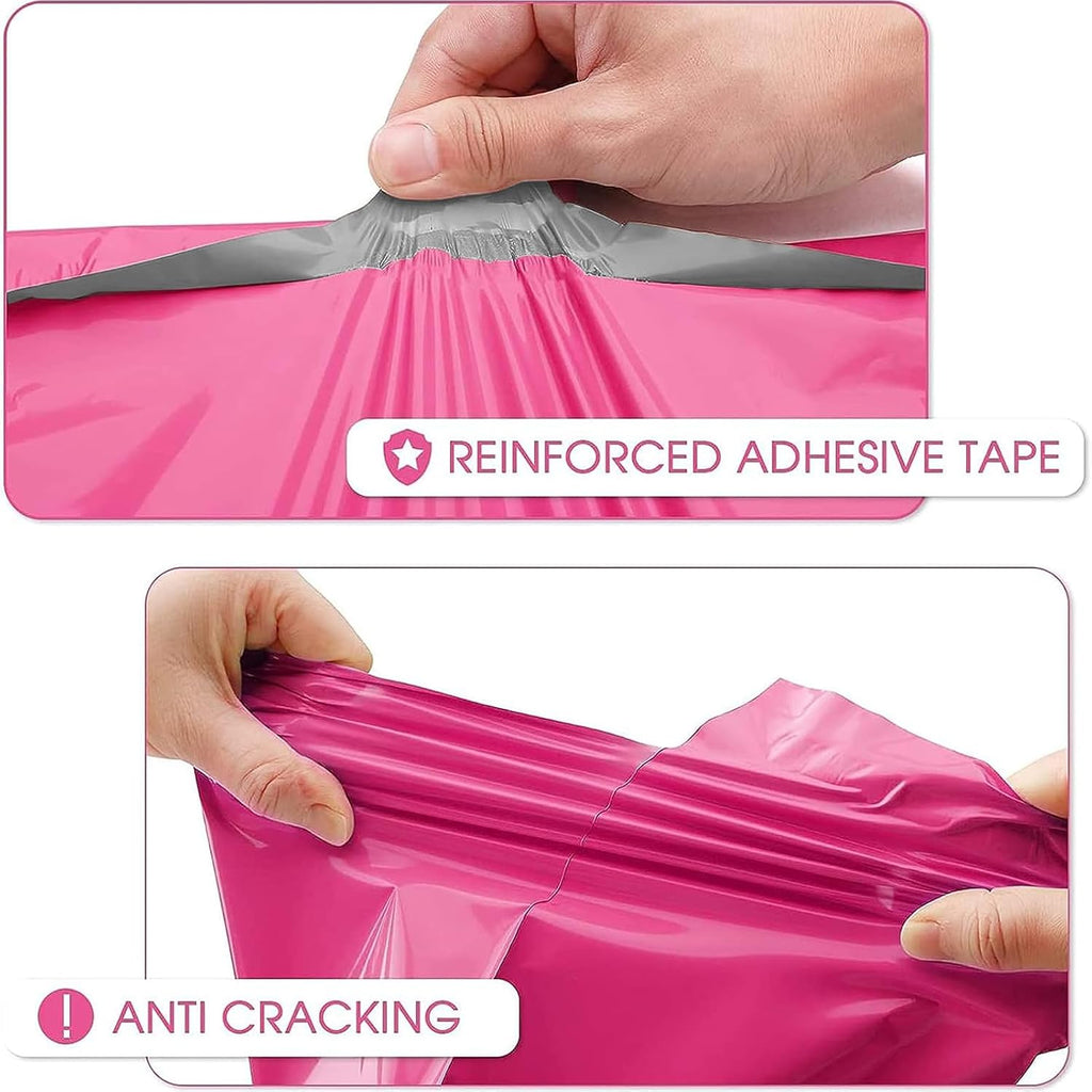 Poly Mailers 12x15.5 100 Pack Pink Medium Clothing Shipping Bags