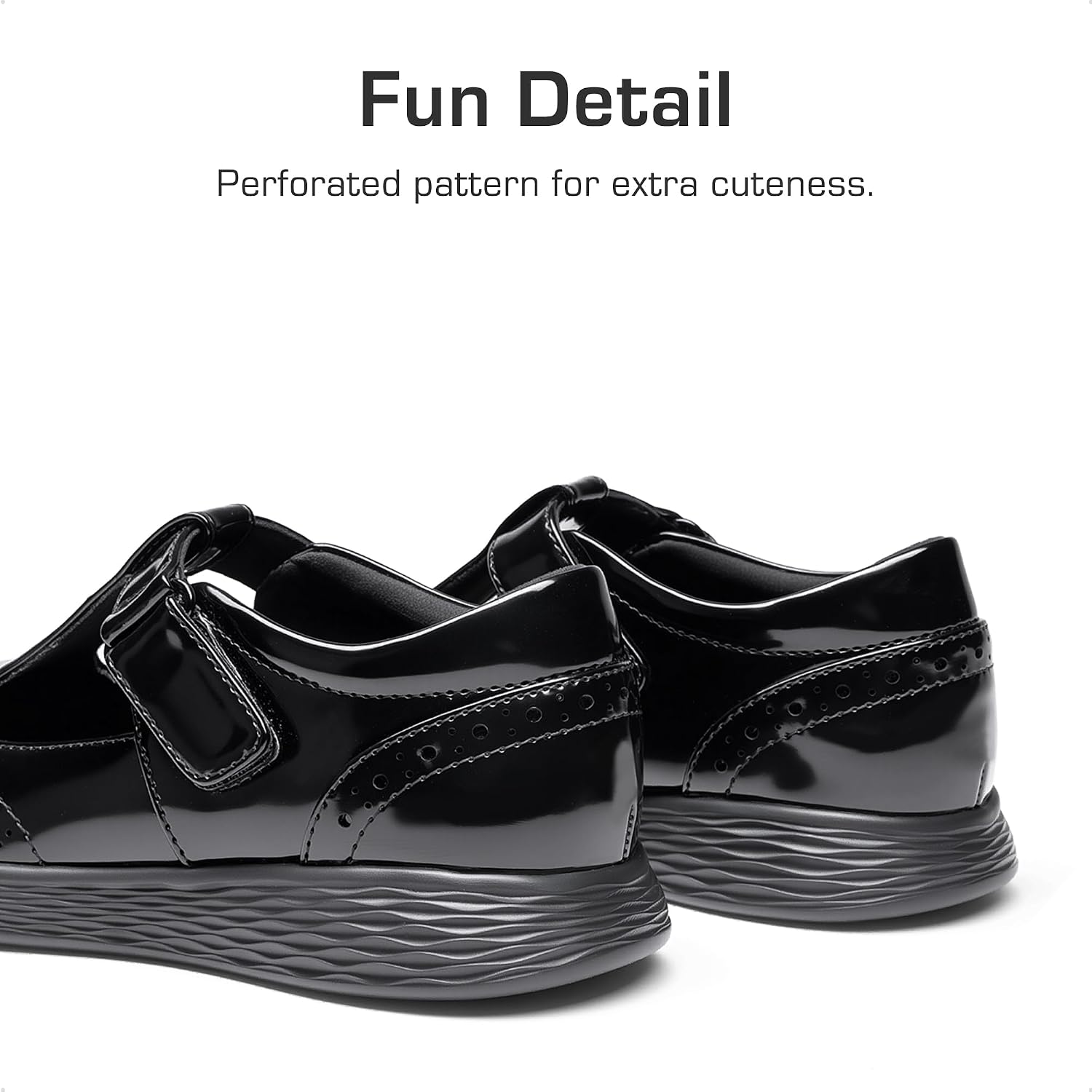 Girls Mary Jane School Uniform Shoes | Lightweight T-Strap dress shoes,breathable lining,arch support oxford flats