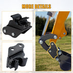 MMS Quick Change Hitch for Mini Excavators, Quick Connect Attachments Mechanical, Quick Hitch Coupler Fit for 0.8-1.8 Tons