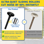 Nylon Garage Door Rollers 12 Pack, Quiet 2" Replacement for 2" Track