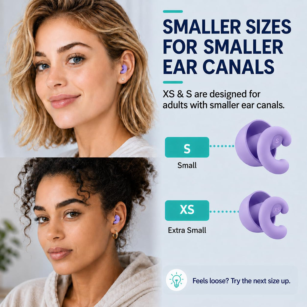 Noise Cancelling Ear Plugs Sleep 33dB NRR Side Sleep Small Ear
