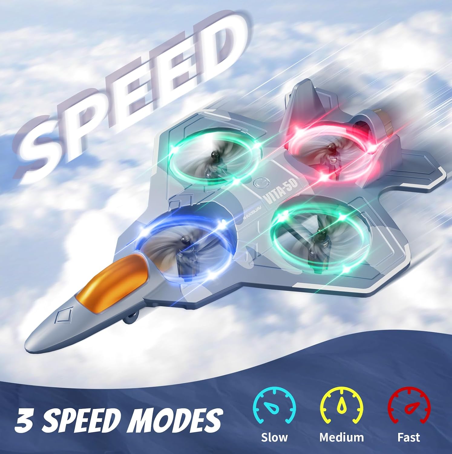 Foam Remote Control Airplanes for Kids Adults, RC Plane Airplane Toys for Boys Kids Beginners, RC Planes Fighter Jet