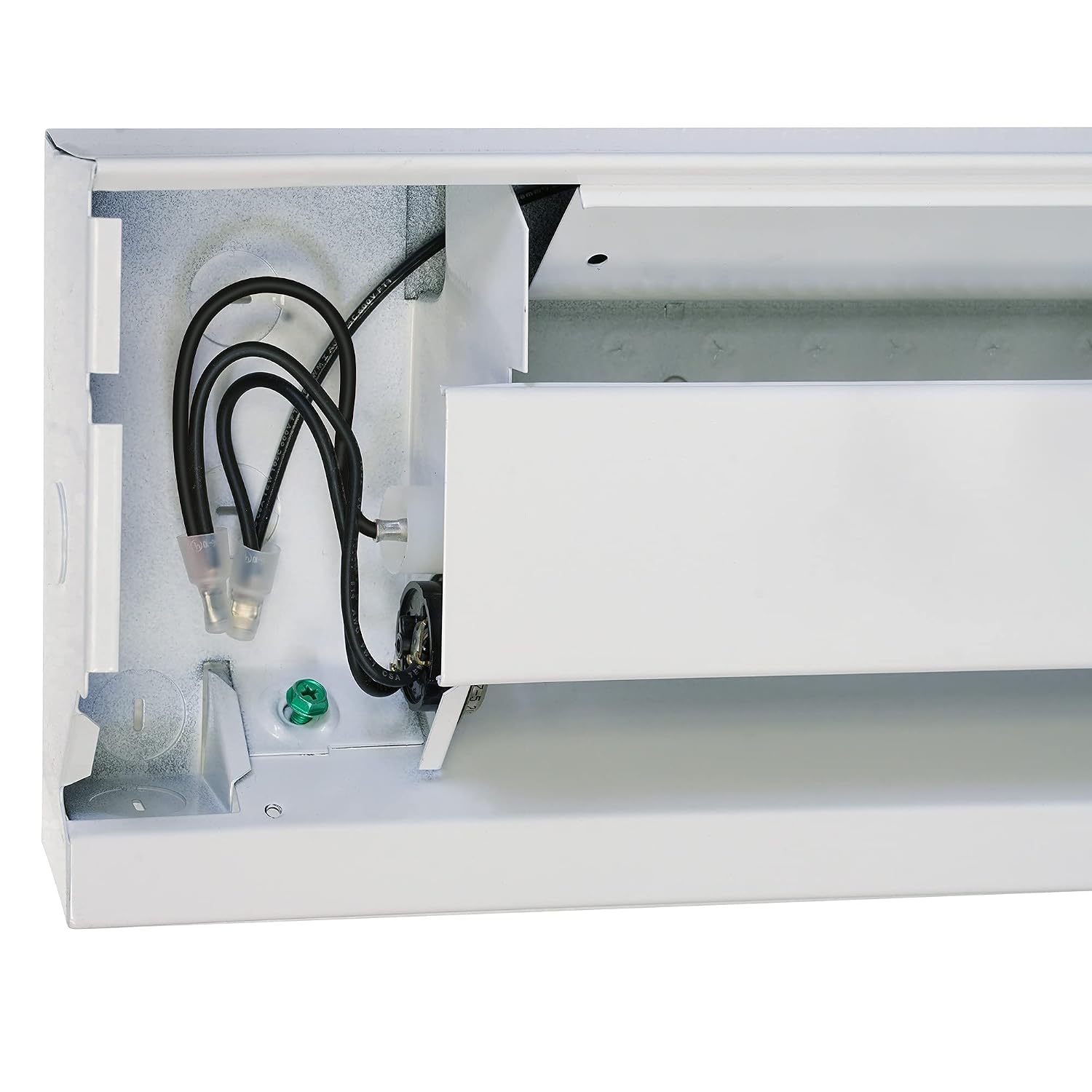 F Series 36" Electric Baseboard Heater (Model: 3F750W, Part: 09952), 2560/1925 BTU, 240/208 Volt, 750/563 Watt, White