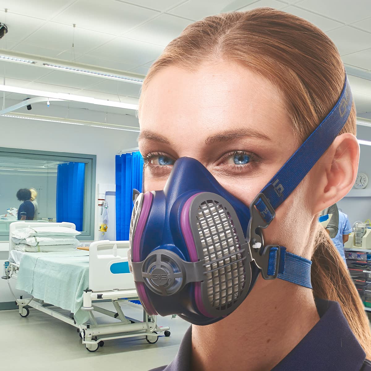 ELIPSE P100 Elastomeric Half Mask with Source Control with Replaceable and Reusable Filters Included
