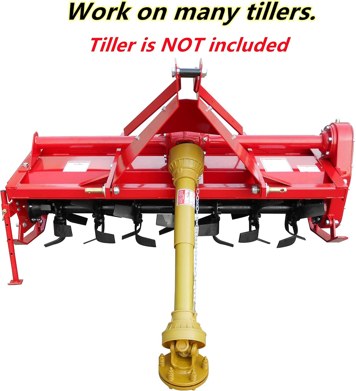 Heavy-Duty 41-lb 3-Point Rotary Tiller Slip Clutch PTO Shaft for Rural King, Country Way, Sigma Rotary Tillers for