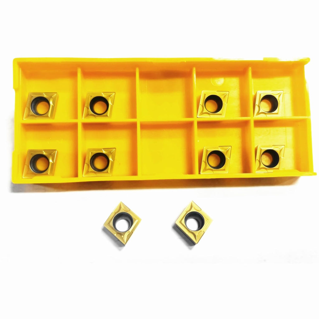20pcs CCMT09T304 Carbide Turning Inserts,Indexable Milling Blade for Lathe Tool Holder, CCMT32.51