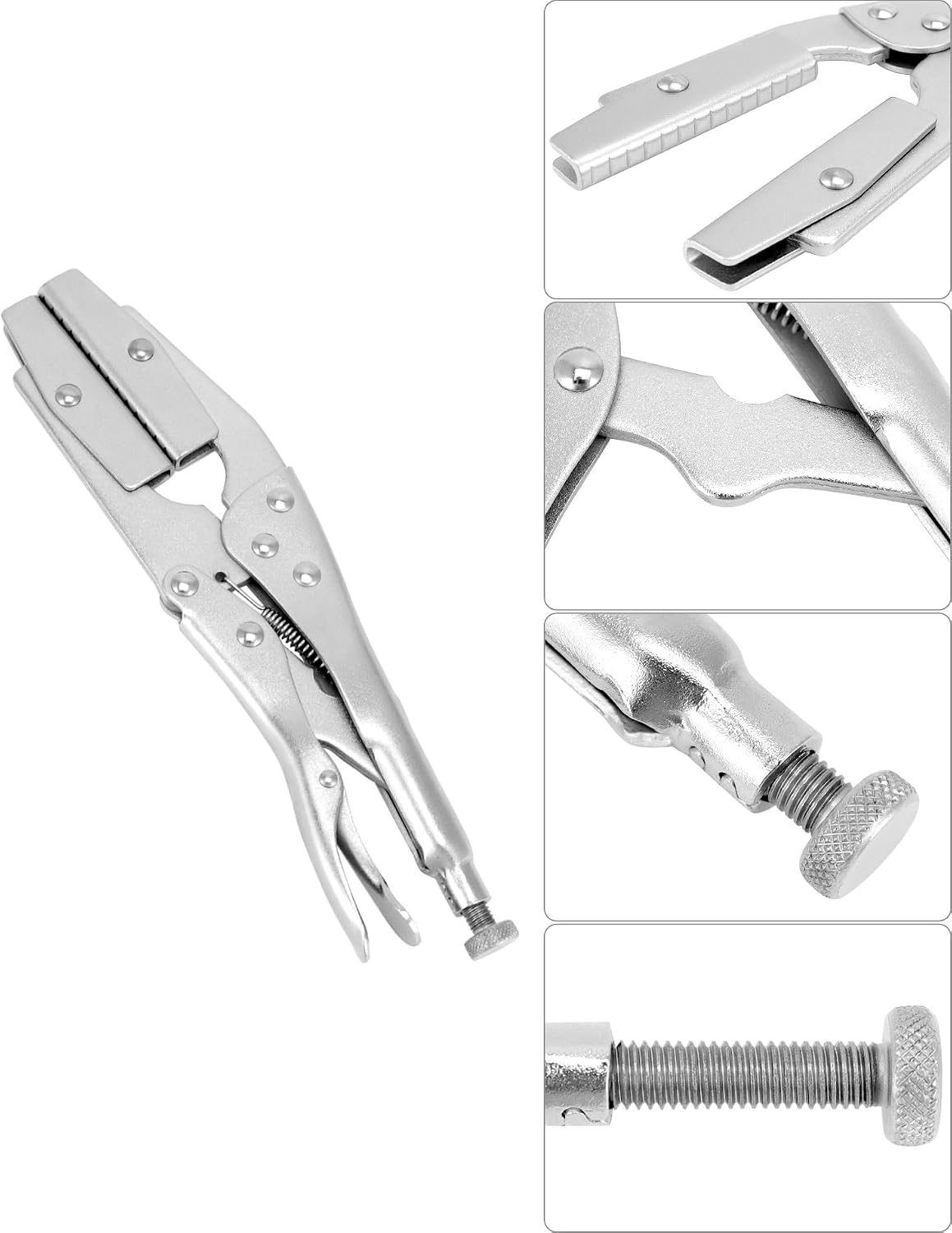 Radiator Hose Clamp Set, 2 Pieces 10" Self-Locking Pinch Off Pliers, Pipe Sealing Lock Tool, Universal for Automobile
