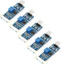 5Pcs Magnetic Reed Switch Sensor Module, Normally Closed Hall Effect Detection Board, Digital Output 3.3V–5V for arduino for Raspberry Pi MCU Projects