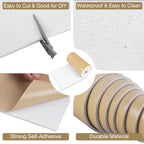 Sponge Neoprene Foam Padding Self Adhesive Foam Sheets, White