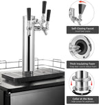 3 Tap Tower Kegerator Beer Tower, Keg Tower for Draft Beer System