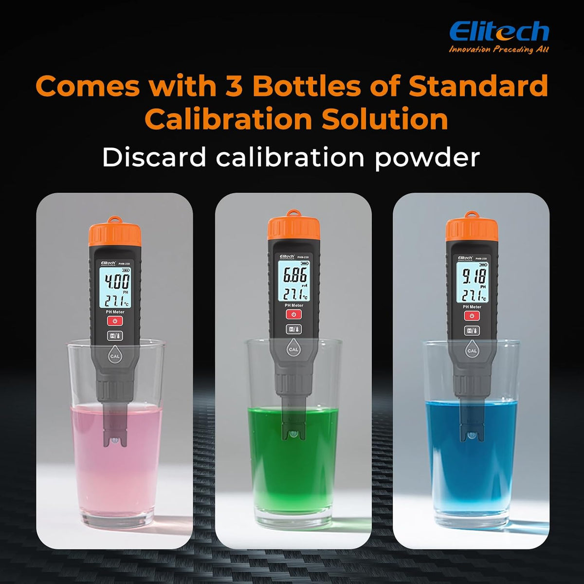 Elitech PHM-230 Professional Digital pH Pen Meter for Water and Solutions
