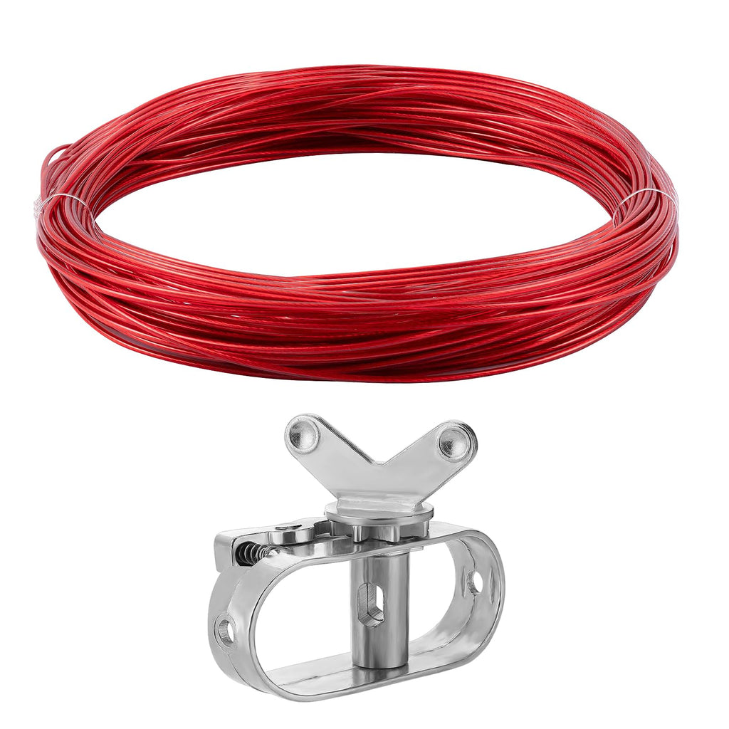 PAMASE Pool Cover Cable & Winch Kit for Above-Ground Pools