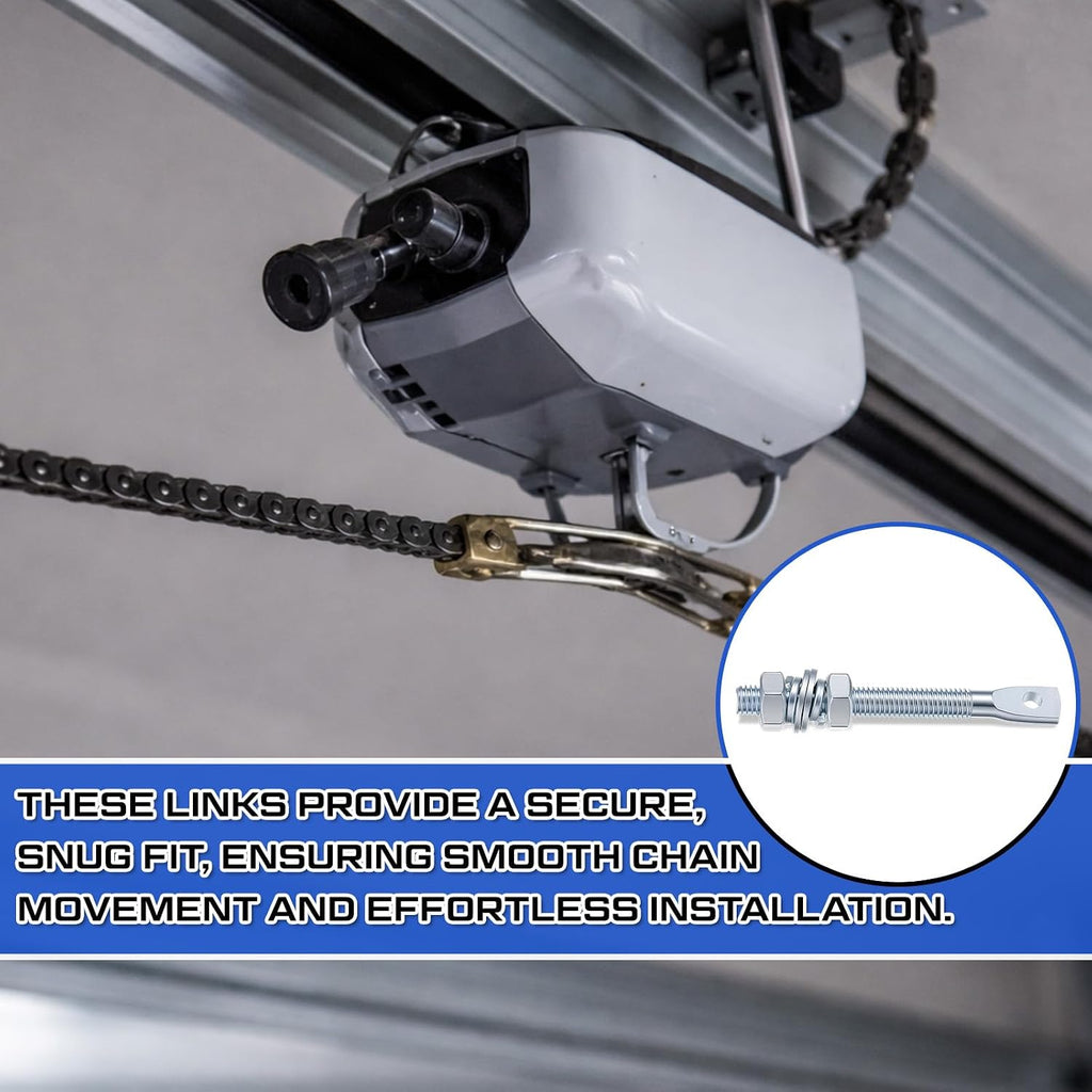Tandefio 2 Pack #41 Chain Links, 2 Adjustment Bolts Slide Gate Opener