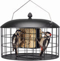 Squirrel Proof Suet Feeder for Woodpeckers, All Metal Caged Feeders