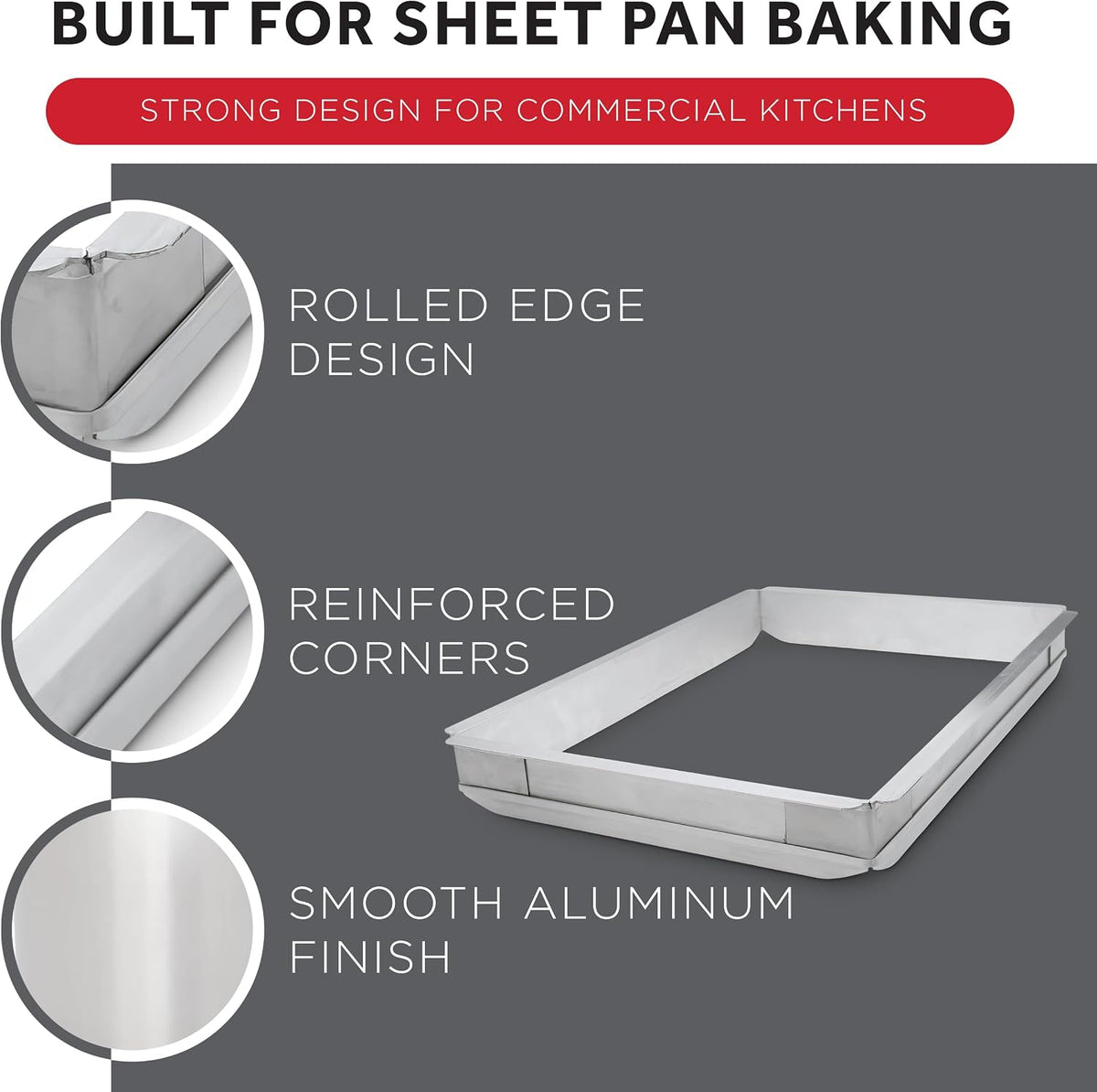 Aluminum Sheet Pan Extender, Half