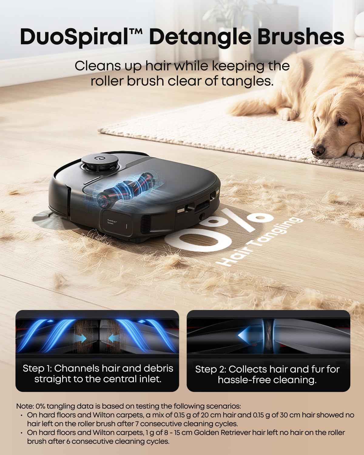 C28 Robot Vacuum and Mop Combo, 15,000 Pa, HydroJet Roller Mop | Upgraded from X10 Pro, Zero-Tangle for Pet Hair
