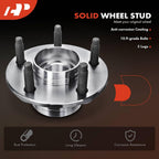A-Premium 2 x Rear Wheel Bearing and Hub Assembly with 5-Lug