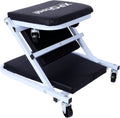 2-in-1 Mechanic Creeper Seat, Low-Profile Steel Frame, 6 Casters, 300 lb