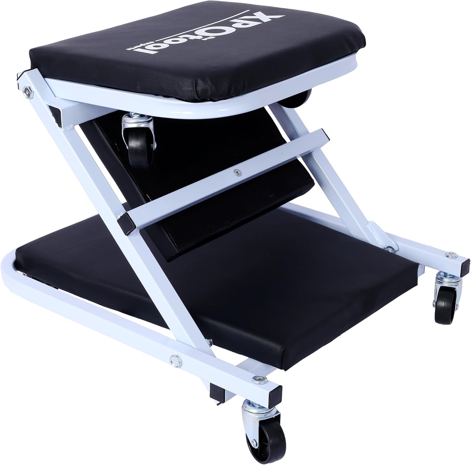 Mechanic Creeper, Creeper Seat, Steel Mechanic Stool, 2 in 1 Garage Creeper, 36 Inch Low Profile with 6 Casters