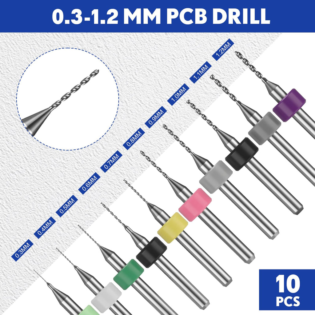 Mudder 36 Pcs Pin Vise Hand with Micro Drill Bits Set, Blue