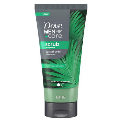 Body and Face Scrub Costal Cedar Deeply Exfoliates for Hydrated & Nourished Skin 100% Gentle Cleanser, No Sulfate