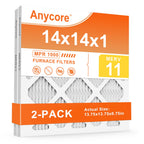14x14x1 Air Filter 2 Pack MERV 11