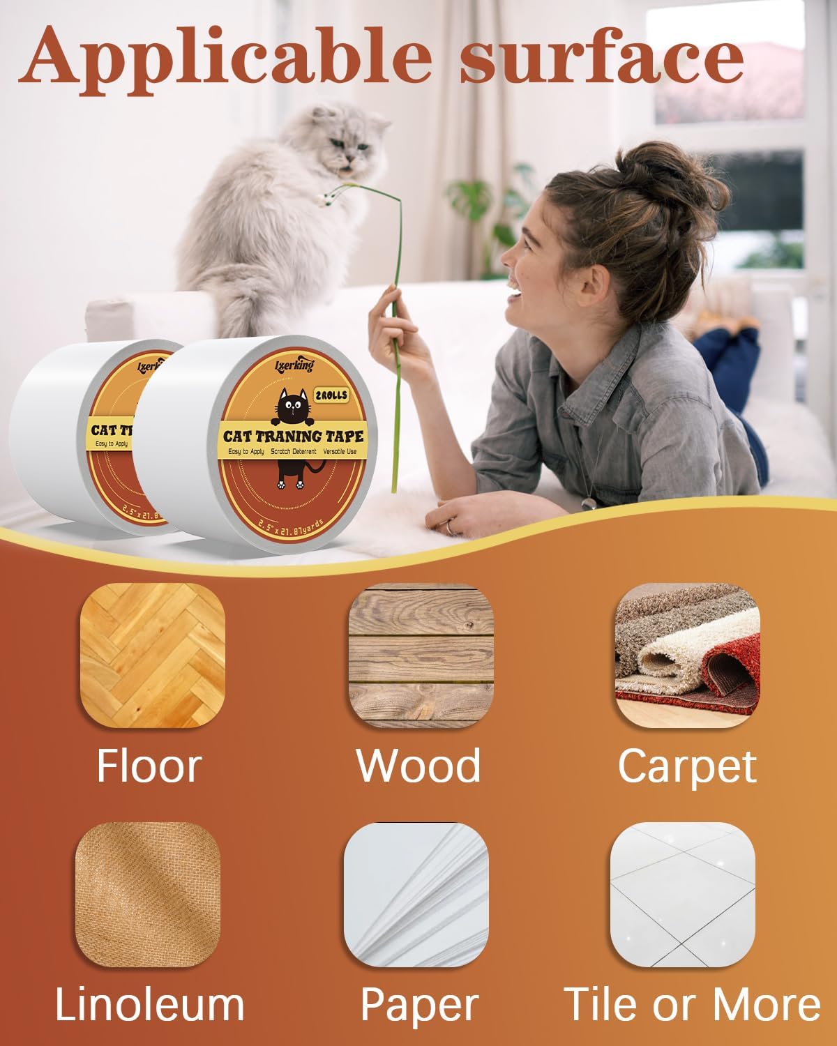 Clear Double Sided Tape 2 Rolls Clear Removable Wall Safe Heavy Duty Double Sides Self Sticky Wall Fabric Tape for