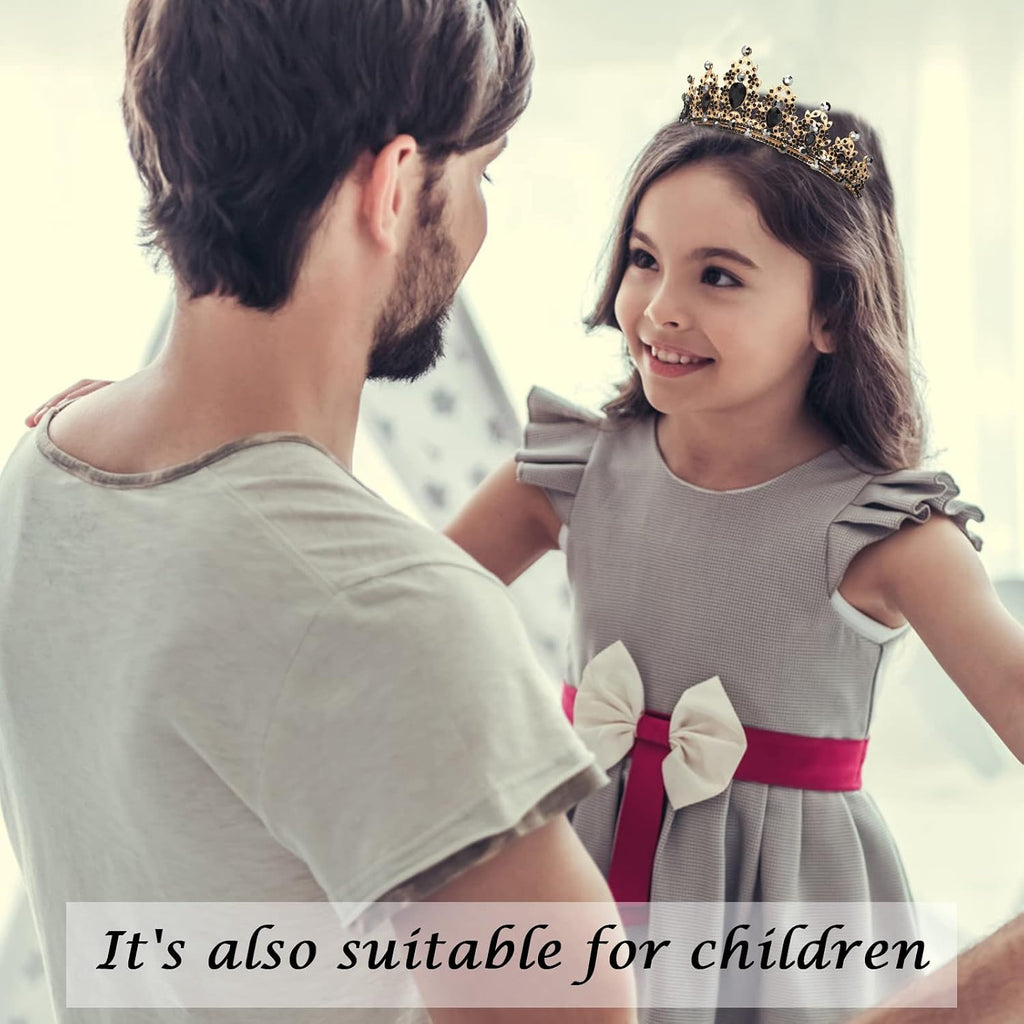 "BIRTHDAY QUEEN" Sash and Tiara for Women Crystal Tiara and Satin Kit for Girl Rhinestones Crown with Comb Glitter