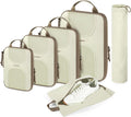 6 Set Compression Packing Cubes, Travel Luggage Organizer Bags