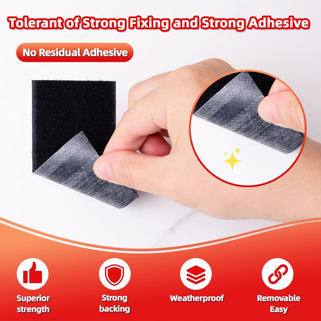 Hook and Loop Tape 1in x 20ft, Mounting Tape Heavy Duty Adhesion