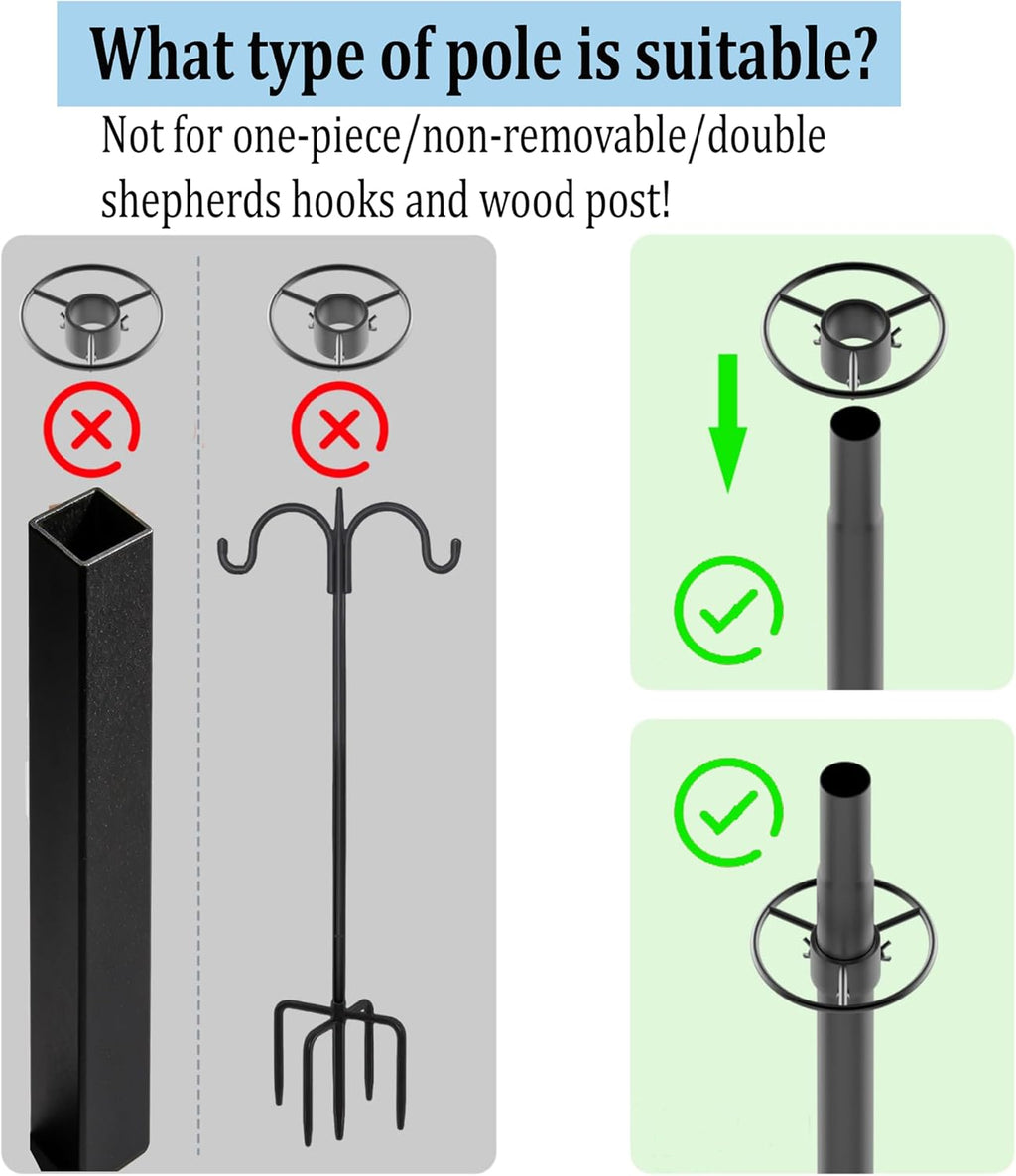 Squirrel Baffle for Bird Feeder Pole,Slinky-Loaded Wobble Defense,19 Inch