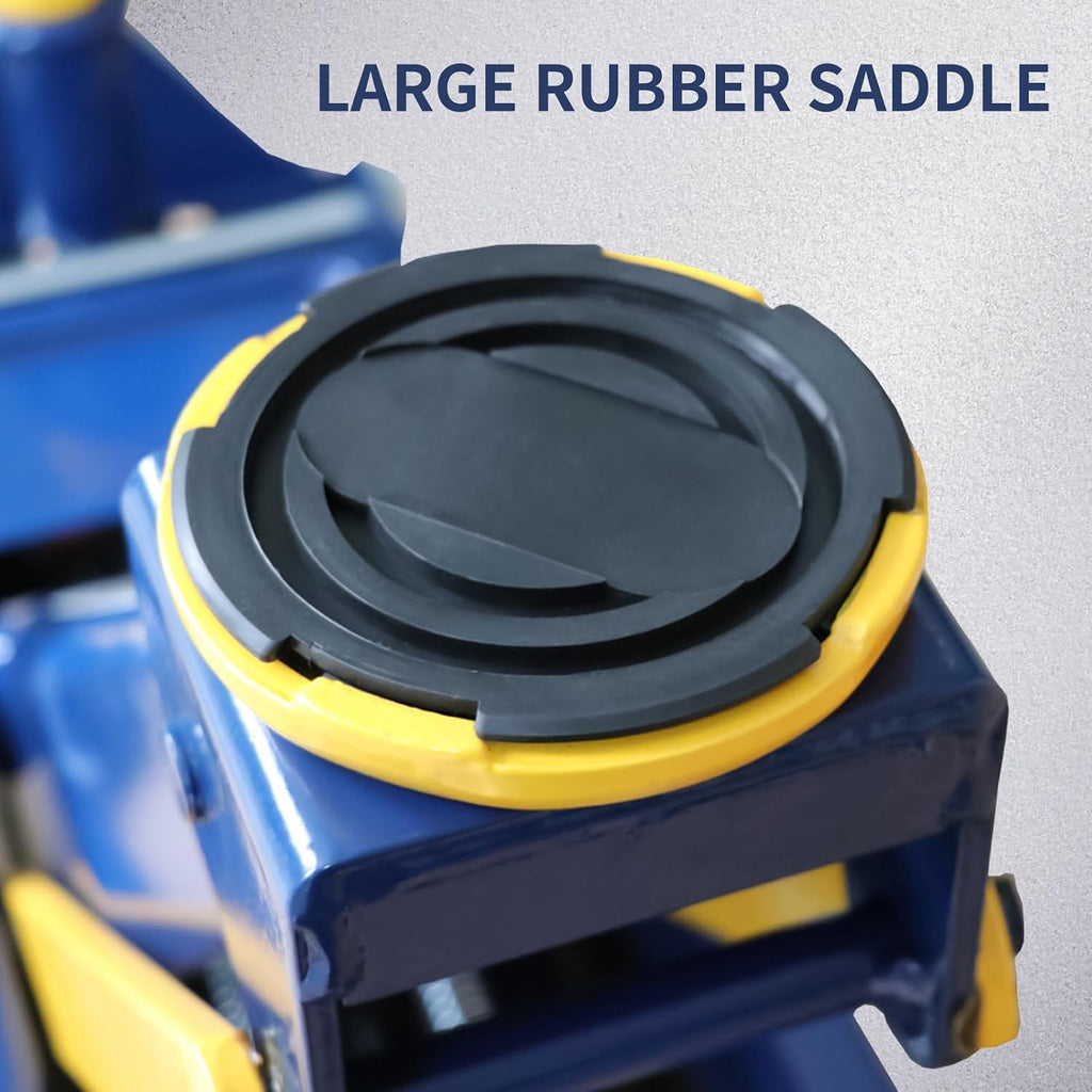 Floor Jack,Heavy Duty 3 Ton Floor Jack,Low Profile Hydraulic Jack, Steel Service Jack Quick Rise with Double Pump
