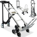 3 in 1 Industrial Convertible Hand Truck Dolly 1000 LBS Capacity | Heavy Duty Stair Climbing Dolly Cart, Aluminum