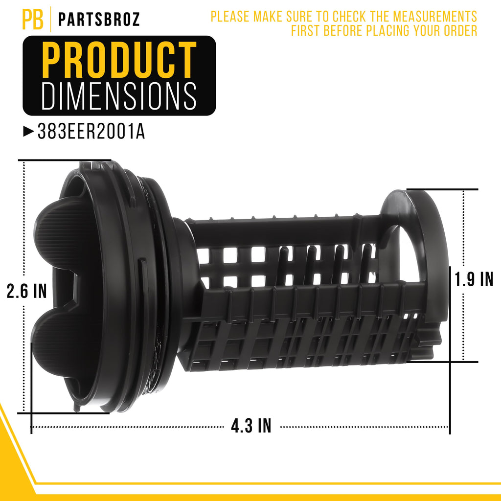 Washer Drain Pump Filter for LG WM2550HVCA