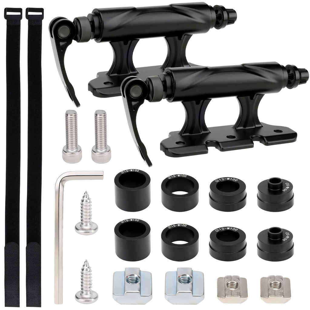 2PCS Bike Fork Mount Block, Alloy Quick Release Thru Axle