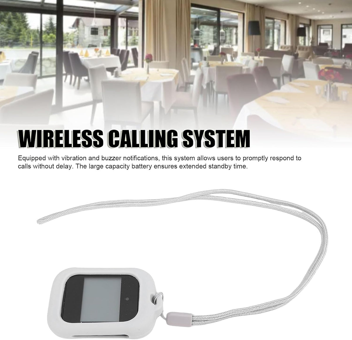 Wireless Calling System for Restaurant 500 Channels 10 Pagers