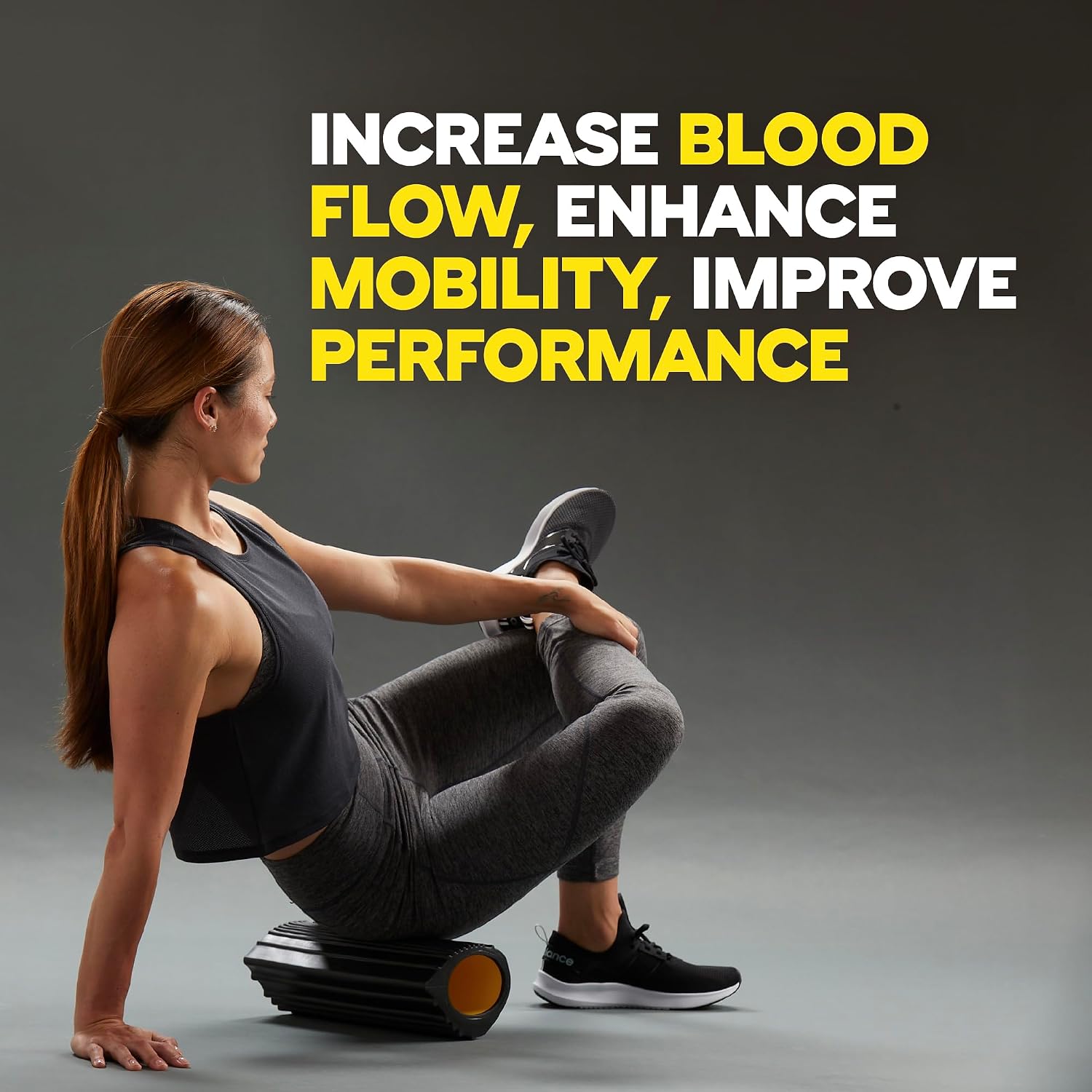 Training Rocker Myofascial Release Roller, Neck and Back Massage Roller for Muscles, Round Foam Roller for Stretching