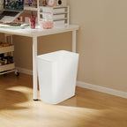 Plastic Trash Can 3.5 Gallon Ideal for Kitchen, Bathroom, Office, Dorm Lightweight, Durable & Easy to Clean-White