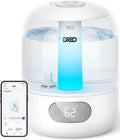 3L Smart Humidifiers for Bedroom, 30H Runtime, 26 dB Quiet, Top Fill | Easy to Clean, Precise Humidity Control, Night