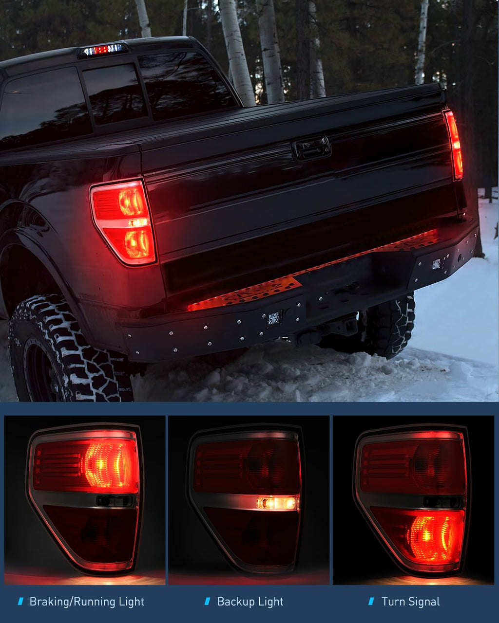 Taillight Assembly for 2009-2014 Ford F150 Driver Side