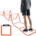 Tangle-Free Agility Ladder Hurdles, 15ft 11 Rungs | 3-in-1 Speed Training Hurdles Set, Footwork Drills for Football