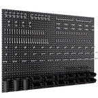 48x36 Inch Metal Peg Board Kit 1/4" Pegboard Hooks Accessories