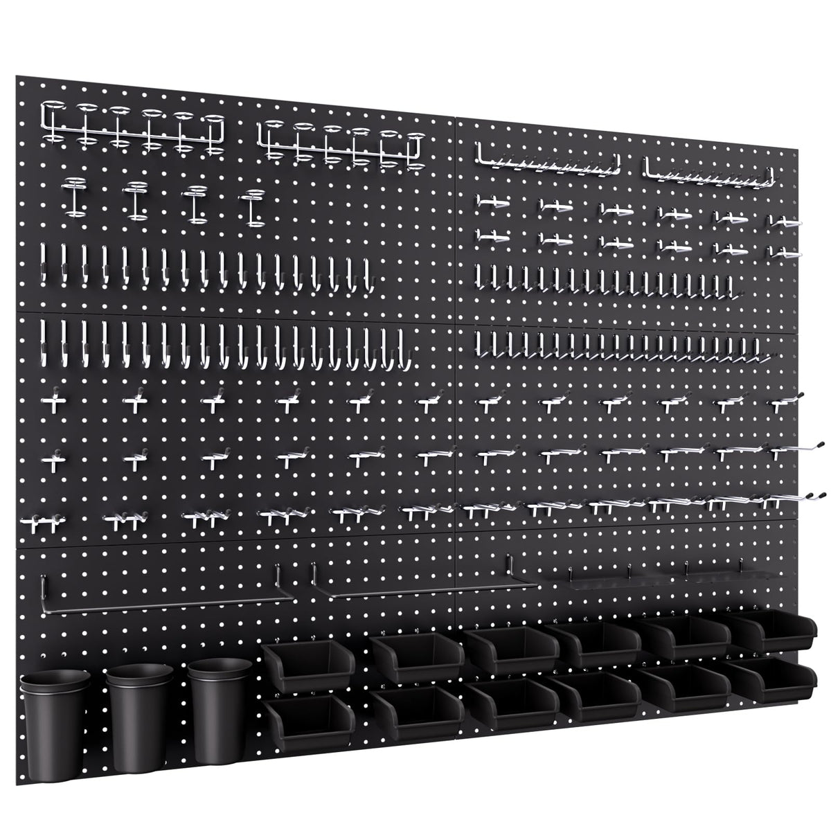 48x36 Inch Metal Peg Board Kit 1/4" Pegboard Hooks Accessories