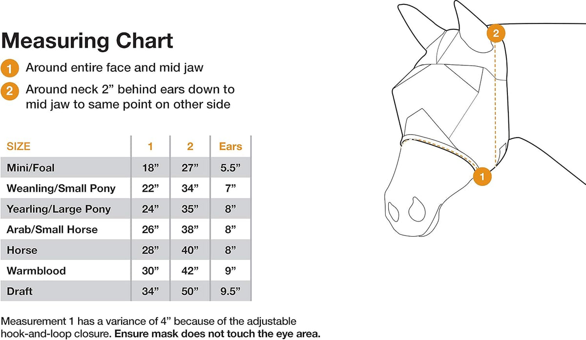 Crusader Fly Mask, Long Nose with Ears