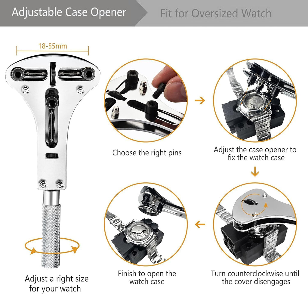 Watch Repair Kit 149IN1: Watch Link Removal & Battery Replacement | Complete Watch Repair Tools & Kits - Easy to