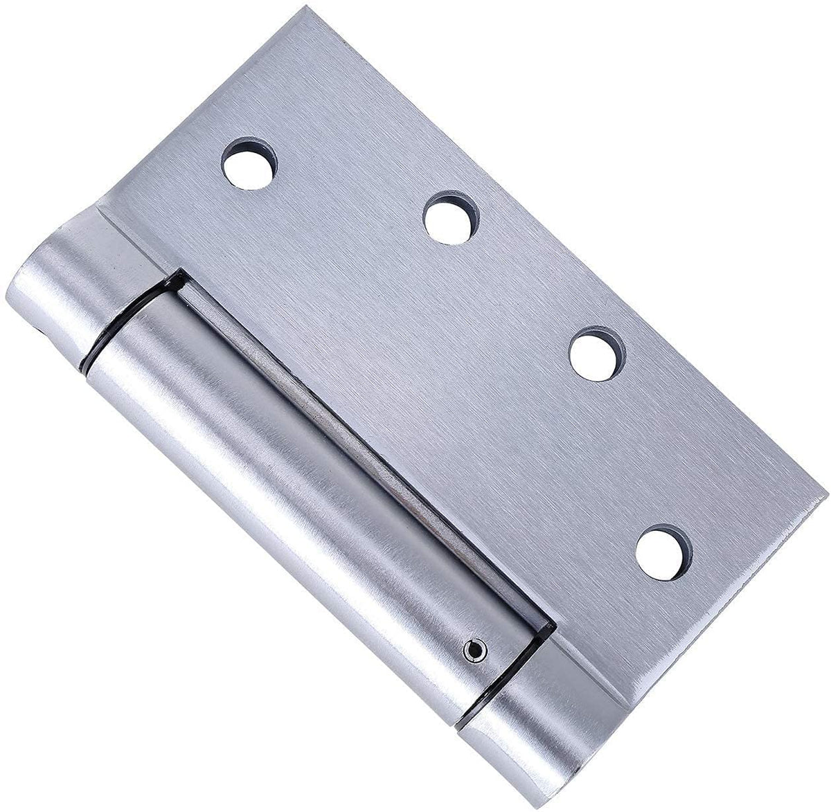 2 Pack Self Closing Spring Hinges - 4.5" x 4.5" Stainless Steel