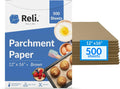 500 Pcs Parchment Paper Sheets, Bulk | 12x16 Inch | Brown