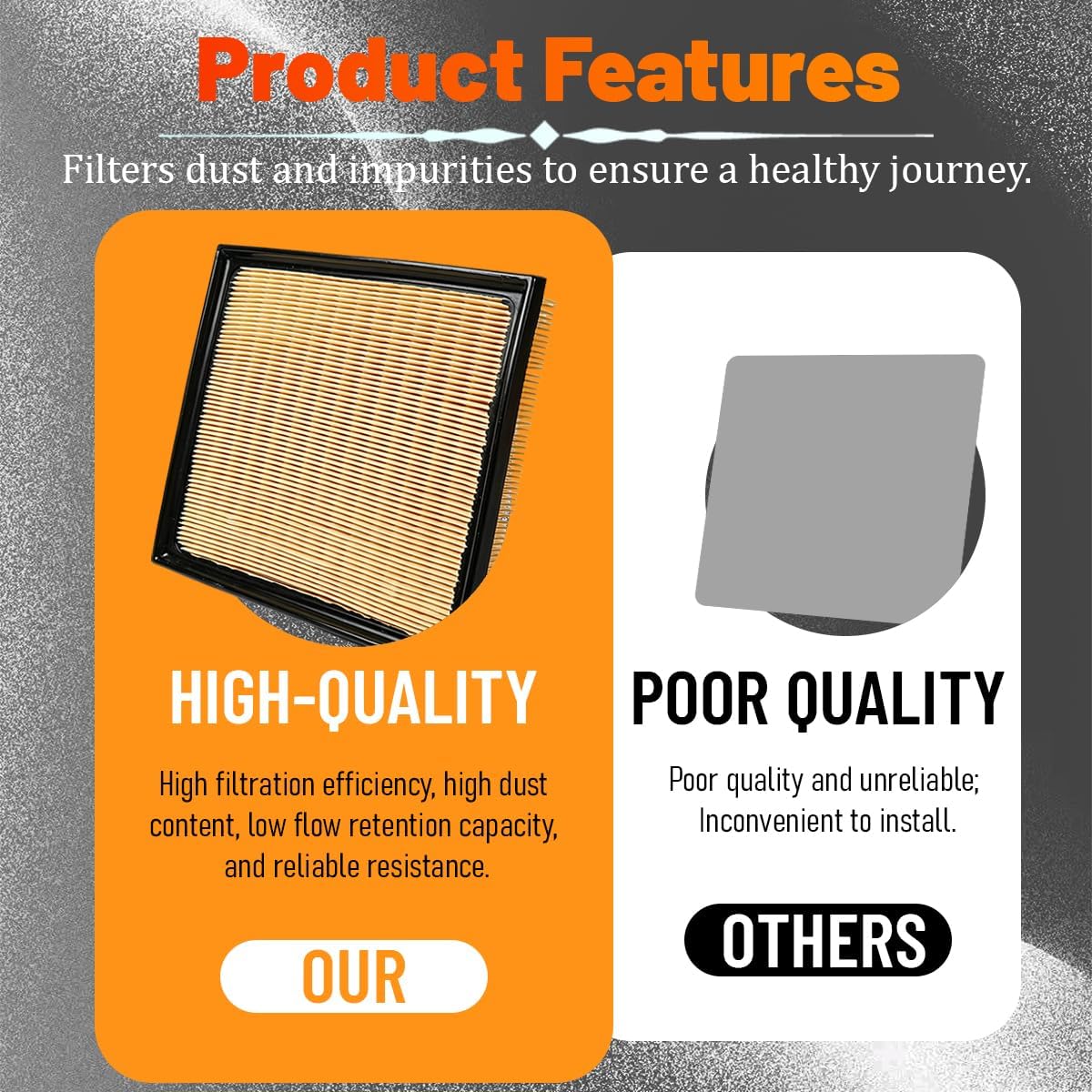 CA10741 Engine Air Filter Compatible with CT200h and NX300h