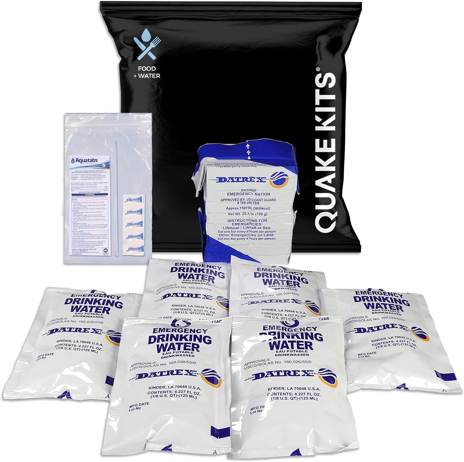 1-4 Person, 72 Hour Prepared Survival Kit for Disaster Preparedness | First Aid, Preparedness Tools, Food & Water